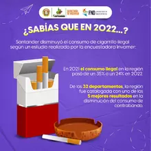 Santander, con uno de los mejores resultados contra el cigarrillo ilegal en 2022