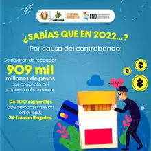 Santander, con uno de los mejores resultados contra el cigarrillo ilegal en 2022