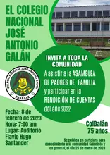 INVITACION RENDICION DE CUENTAS 2022 COLGALAN 2023