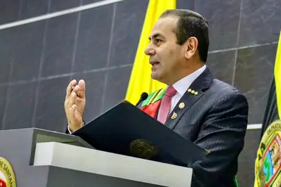 Ante la Asamblea Departamental, Juvenal Díaz Mateus, tomó  posesión oficial como Gobernador de Santander
