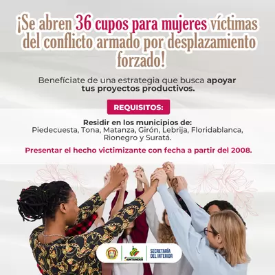 Oferta de oportunidades con el programa Prointegra dirigido a mujeres víctimas del conflicto armado