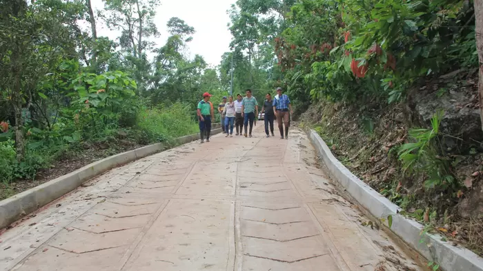 Rehabilitado sector de la vía alterna que comunica a San  Vicente de Chucurí con El Carmen de Chucurí